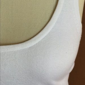 The Limited Tops - The Limited White knit cotton tank The Limited Tops - The Limited White knit cotton tank