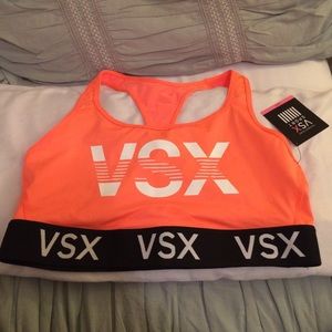 Neon Orange VSX sports bra