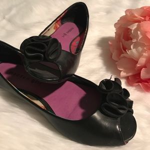 Madden Girl Flower Peep Toe Flats
