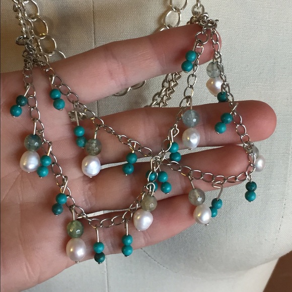 Handmade real stone necklace - Picture 4 of 4