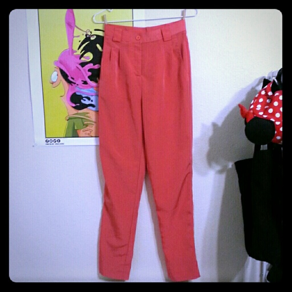Breezy flashy salmon trousers