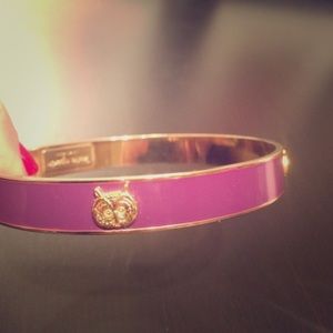 Kate Spade Owl Bangle - purple