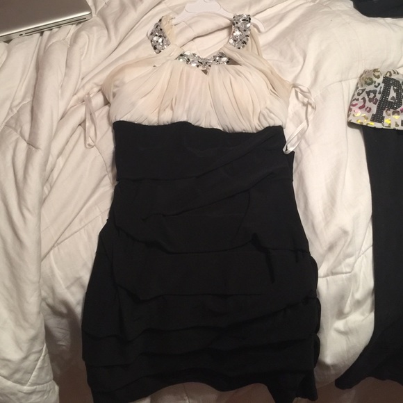 Black and white dress