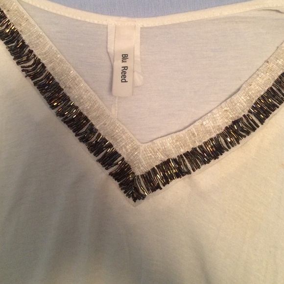 Cream Blouse with Bead Detailing - Picture 2 of 2