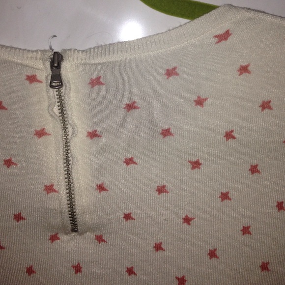 Anne Taylor Loft Pink Stars Sweater-Shirt - Picture 4 of 4