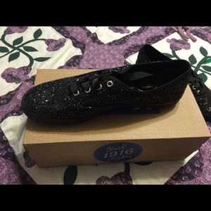 Black sparkly keds, never worn. Sz 9.5