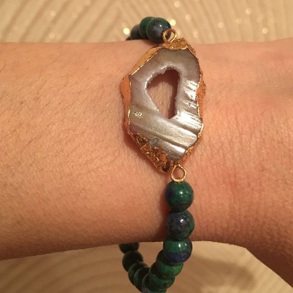 Natural stones bracelet green