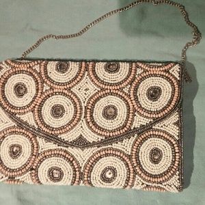 Ornate beaded clutch