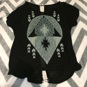 black shirt
