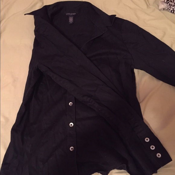 Black button down