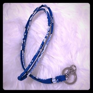 Vera Bradley Blue Lanyard