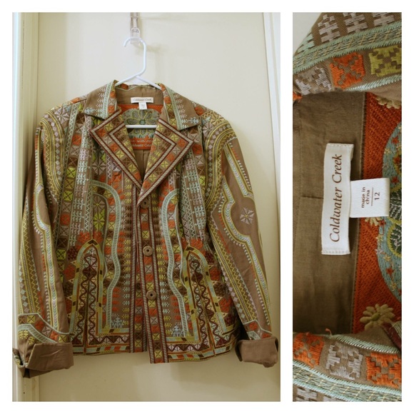 Coldwater Creek Jacquard jacket