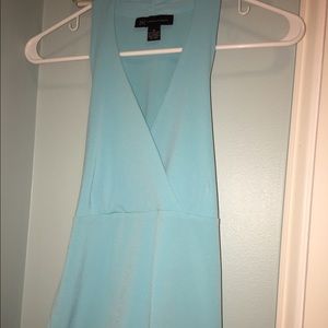 Turquoise V Neck Tank Top