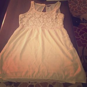 Chiffon tank top dress