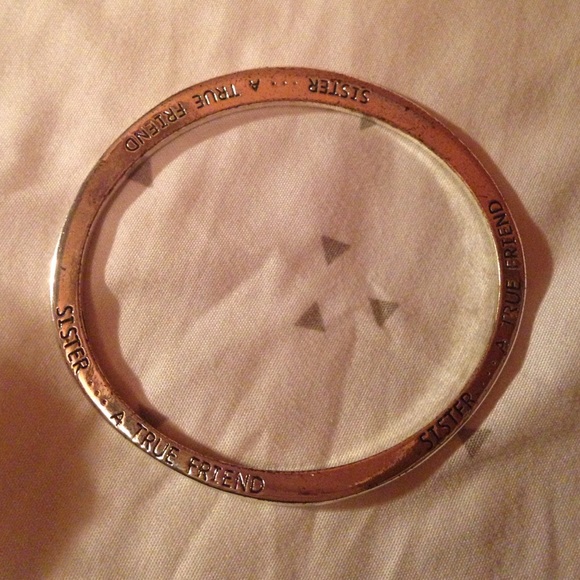 Sterling silver engraved bracelet.
