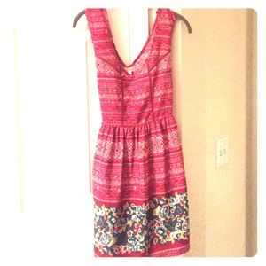 Short Bohemian Flower Dress