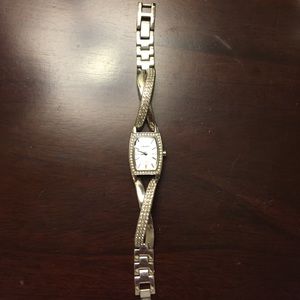 Silver DKNY watch