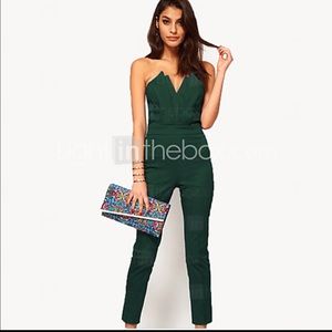 Deep Green jump suit