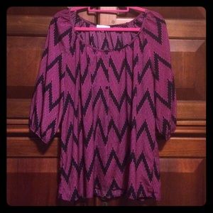 GLAM Chevron Blouse