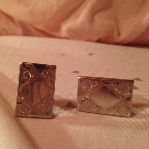 Sterling silver cuff links