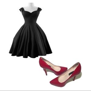 Steven by Steve Madden Red Platform Leather Pump