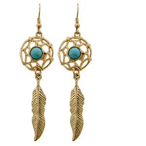 Antique Gold Dream Cacher DangleEarrings