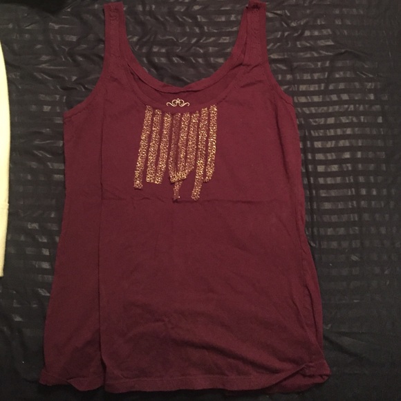 Purple and gold tank top. - Picture 1 of 3