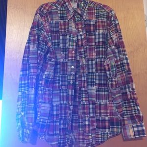 Men's long sleeve shirt button down