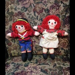 1997 Christmas Edition Raggedy Ann & Andy