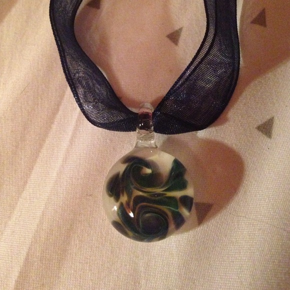Handmade glass necklace