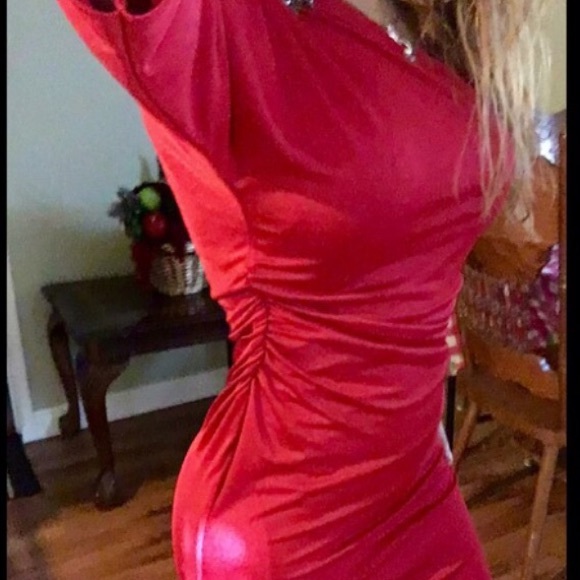 👗👗👗Red Night Dress UMqee G👗👗👗