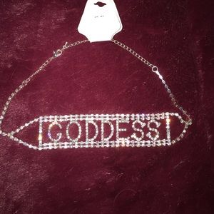 Crystal choker and bracelet