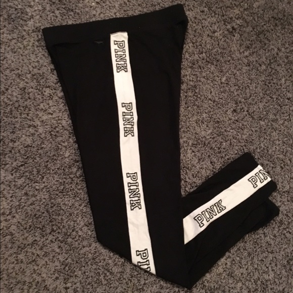 VS Pink logo leggings