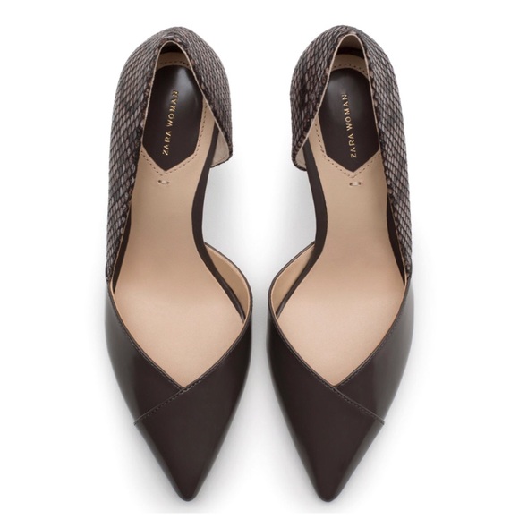 🆕 ZARA snake skin like heels - Picture 2 of 5