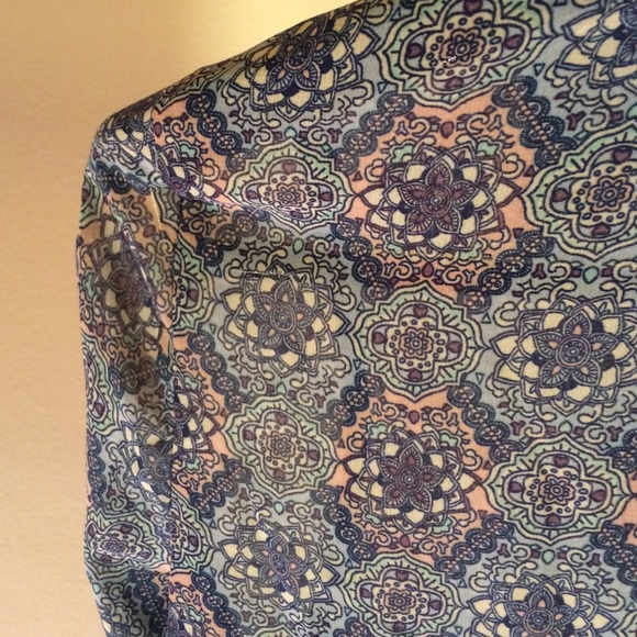 Shear Button Up Blouse - Picture 3 of 4