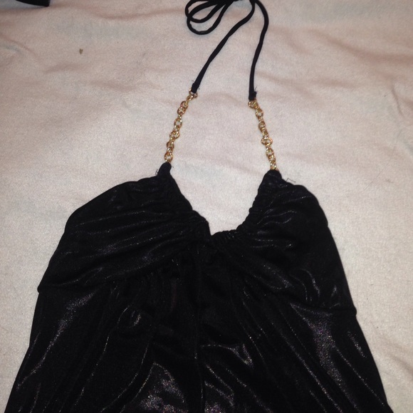 Gold chain halter by Express