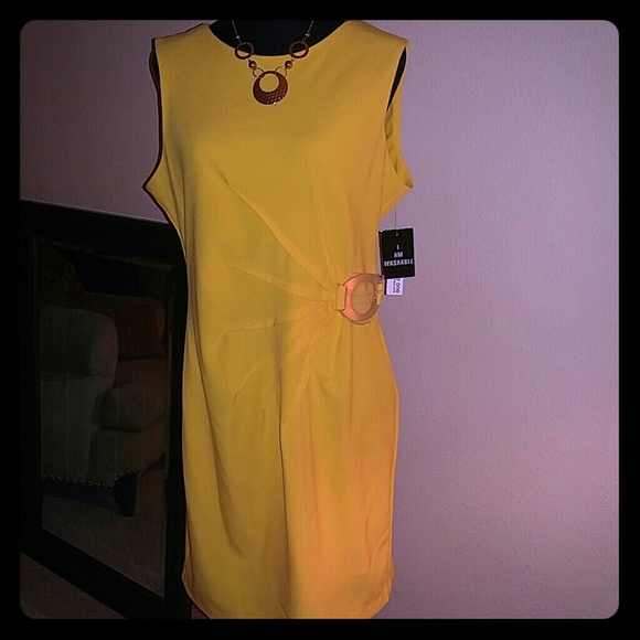 Yellow dress.
