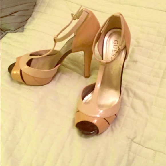 Guess Shoes - Guess T-strap peep toe shoes.