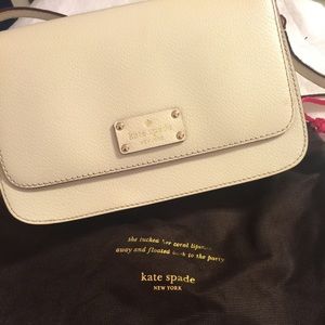 Cream Kate spade purse