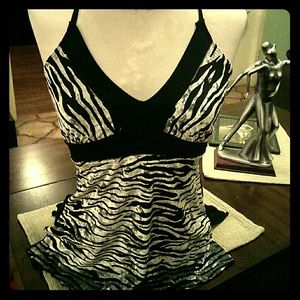 Zebra print Top