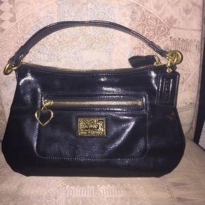 Coach Daisy liquid patent gloss cross body