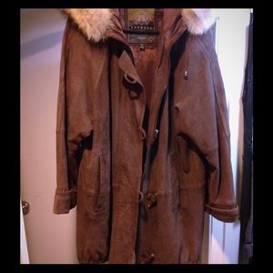 Express Fur Parka Coat