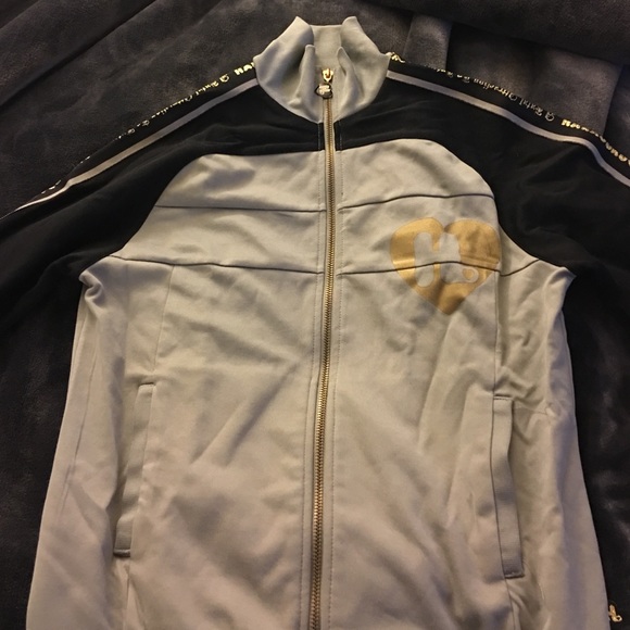 Woman's harajuku gray with black sleeves jacket S