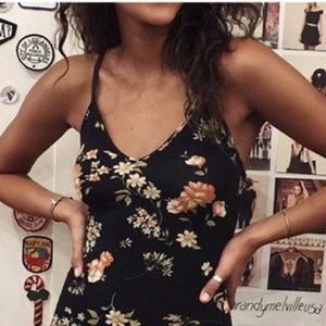 💖SOLD💖Brandy Melville Black Floral Joanne Tank