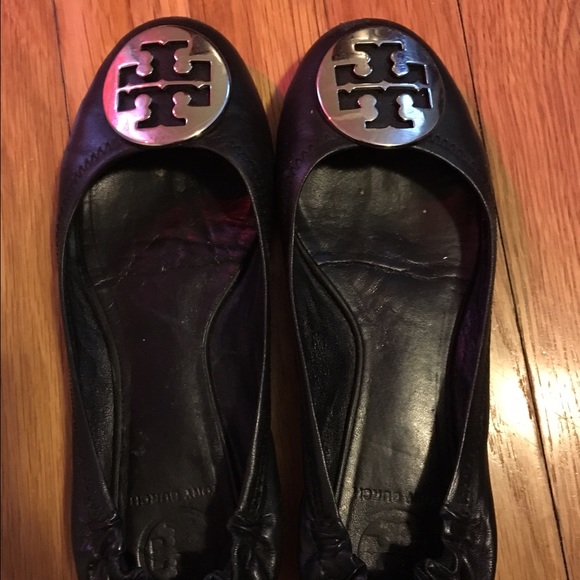 Tory Burch classic black flat.