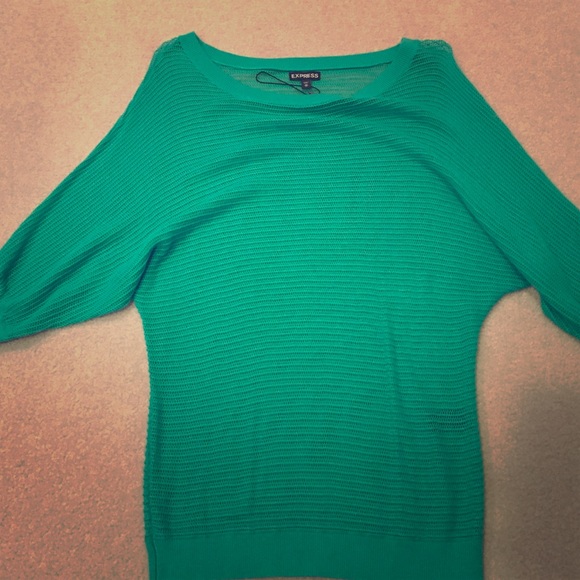 Express Green Sweater Top