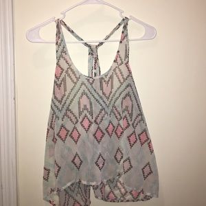 Light pink/ light blue tank top from Aeropostale