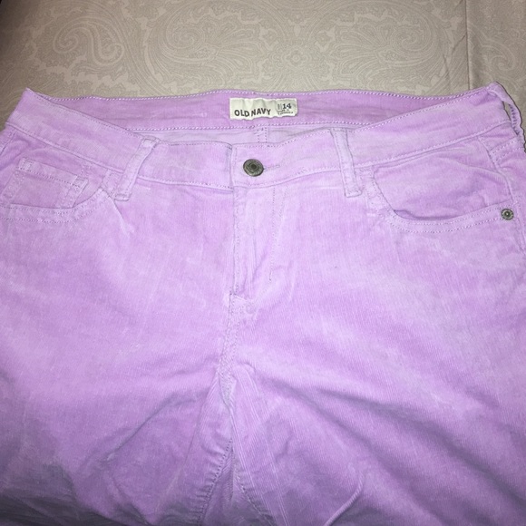 Purple corduroy