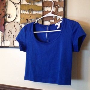 Royal Blue Crop Top
