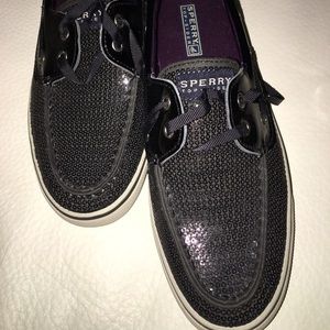 Sperry. Black sequined